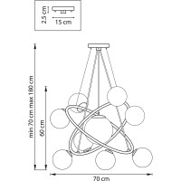 Подвесная люстра Lightstar croco 815390