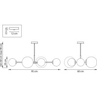 Люстра на штанге Lightstar croco 815460