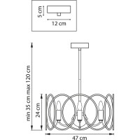 Люстра на штанге Lightstar regolo 713053