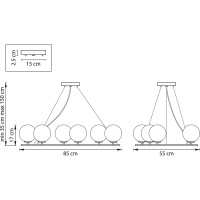 Подвесная люстра Lightstar croco 815360
