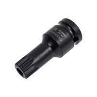 Головка-бита ударная SPLINE с отверстием M16, 1/2"DR ROCKFORCE RF-24806016T