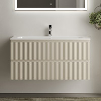 Подвесная тумба Sancos Snob R 995x445x500 мм, c двумя ящиками, оснащенными доводчиками, Beige Soft SNR100CE