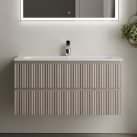 Подвесная тумба Sancos Snob R 995x445x500 мм, c двумя ящиками, оснащенными доводчиками, Doha Soft SNR100SM