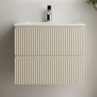 Подвесная тумба Sancos Snob R 590x445x500 мм, c двумя ящиками, оснащенными доводчиками, Beige Soft SNR60CE