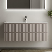 Подвесная тумба Sancos Snob R 1195x445x500 мм, c двумя ящиками, оснащенными доводчиками, Doha Soft SNR120SM