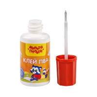 Клей ПВА Мульти-Пульти 20 г, с кисточкой, КЛ28638  КЛ_28638