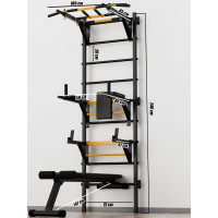 Шведская стенка BARFITS new age x4 турник рукоход, черный 4607120459458