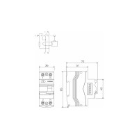 Устройство защитного отключения WERKEL 1p+n 63А 30mA ас 6кА a062563