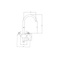 Смеситель для кухни SANTREK AQUA-420 "CLASSIC" LUX 1/2 м/к Крест SL 595 (на гайке) 123436