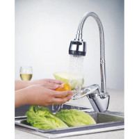 Смеситель для кухни D-Lin с гибким изливом, хром D150410-T