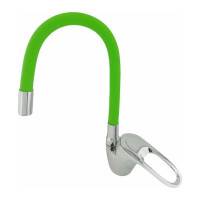 Смеситель для кухни D-Lin с гибким силиконовым изливом, зеленый D150628-5C