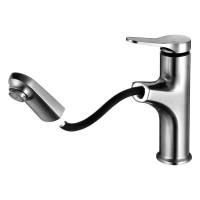 Смеситель для кухни/умывальника D-Lin с выдвижной лейкой, хром D158367