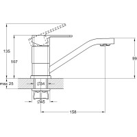 Смеситель для кухни/умывальника D-Lin D151368