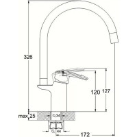 Смеситель для кухни D-Lin хром D155460