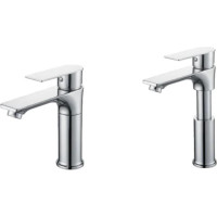 Смеситель для умывальника D-Lin регулируемый по высоте, хром D110373