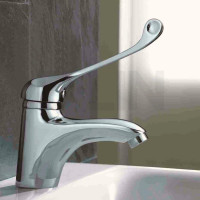 Смеситель для умывальника с локтевой ручкой D-Lin хром D110427