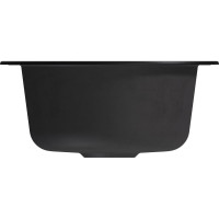 Мойка MIXLINE ml-gm13 круглая, ультра-черная (344), 495мм (глуб. чаши 200) new 551898