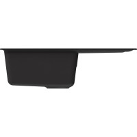 Мойка MIXLINE ml-gm19 с крылом, ультра-черная (344), 750x495x200мм new 551990