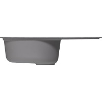 Мойка ml-gm16 овальная с крылом, графит (342), 730x465x180mm MIXLINE new 551932