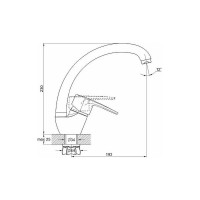 Смеситель для кухни D-Lin хром D150351