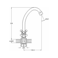 Смеситель для кухни D-Lin хром D151815