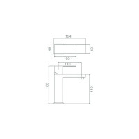 Смеситель для раковины Haiba полированная сталь HB10803-2