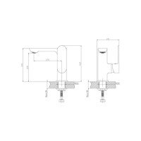 Смеситель для раковины Haiba черный HB12590-7
