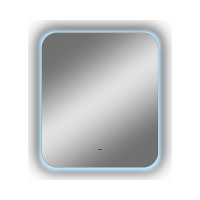 Зеркало CONTINENT Бурже (Burzhe Led) 600x700 МДФ рамка 500x600, Б/К овал, откр.подсв. холодная ЧС ЗЛП531