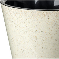 Горшок для цветов Idiland Pepper D 200 мм, 4 л, с дренажной вставкой, светло-бежевый 221606525/01
