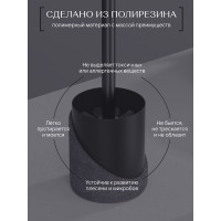 Напольный ершик для туалета FORA Granit dark полирезин FOR-GRD025