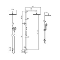 Душевая система Aquatek 3jet 2 aq2046cr 00000129589