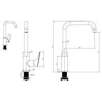 Смеситель для кухни Aquatek Вега aq1081mb 00000129566