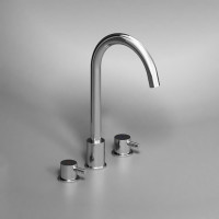 Смеситель для умывальника Damixa Scandinavian Pure встраиваемый в столешницу, трёхсекционный, хром 360200000