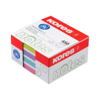 Стикеры Kores cubo пастельный, 75x75 мм, 450 л, 4 цвета 47463 1536756