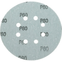 Диск абразивный с липучкой DTC-Film (green) 150 мм, 8 отверстий, P60, 5 шт BRUSHTEX 150G8-60