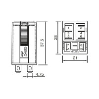 Промежуточное реле ComatReleco R7-T21D/DC110V PN132603