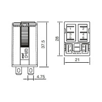 Промежуточное реле ComatReleco C7-H23X/DC24V PN93258