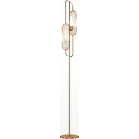 Напольный светильник (торшер) MAYTONI marmo 2хg9x40w металл золото MOD099FL-02G