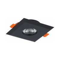 Встраиваемый светильник ALMA LIGHT (комплект 4шт) черный, матовый gu10 1x50w l94xw94xh25, без лампы, ALD00125BK-MK1-GU10.1x50W_4
