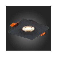 Встраиваемый светильник ALMA LIGHT черный, матовый gu10 1x50w l94xw94xh27, без лампы, ALD00127BK-SQ-GU10.1x50W