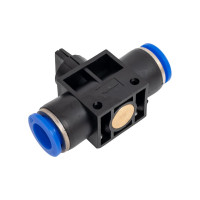 Фитинг Partner для пластиковых трубок с краном 12x12мм SHVFF12-12(7033) PA-SHVFF12-12(7033)