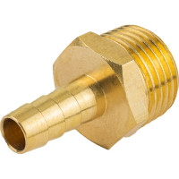 Штуцер пневматический наружная резьба 1/2" - елочка 8 мм Forsage F-MH08/05(58732)