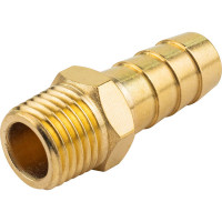 Штуцер пневматический наружная резьба 1/4" - елочка 10 мм Forsage F-MH04/06(58725)