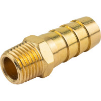 Штуцер пневматический наружная резьба 1/4" - елочка 12 мм Forsage F-MH04/08(58726)