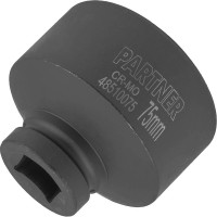 Головка ударная глубокая 75 мм, 6 гр, 1"DR Partner PA-48510075(13111)
