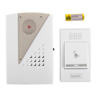 Звонок беспроводной General Lighting Systems GDB-B-001 на батарейках 800652