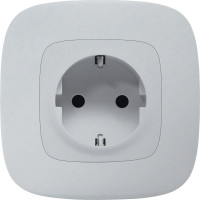 Лицевая панель Legrand Valena Allure для розетки 2К+З алюминий Leg 755207