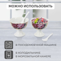 Набор креманок Rosenberg с ложками R-060156
