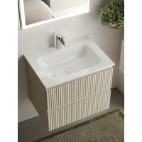 Подвесная тумба Sancos Snob R 590x445x500 мм, c двумя ящиками, оснащенными доводчиками, Beige Soft SNR60CE