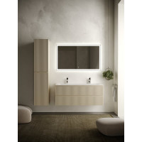 Подвесная тумба Sancos Snob R 1195x445x500 мм, c двумя ящиками, оснащенными доводчиками, Beige Soft SNR120CE